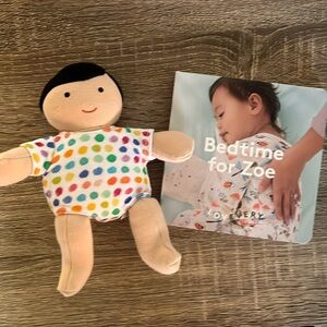 Lovevery doll and bedtime for Zoe book